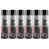 6X Promatic Stonechip Black Spray Paint 500ml Spray Paint